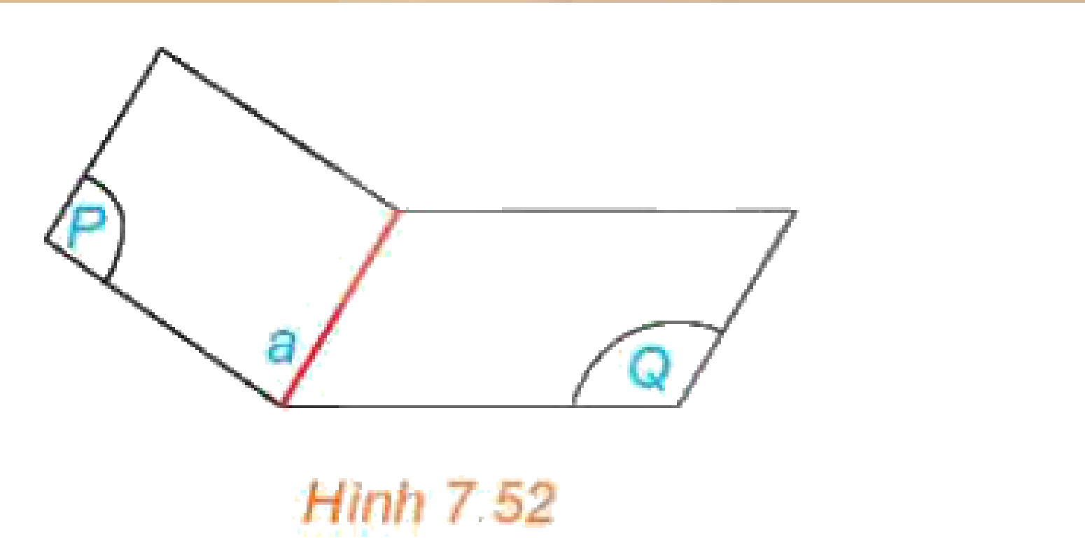 Hình 7.52: Góc nhị diện [P, a, Q]